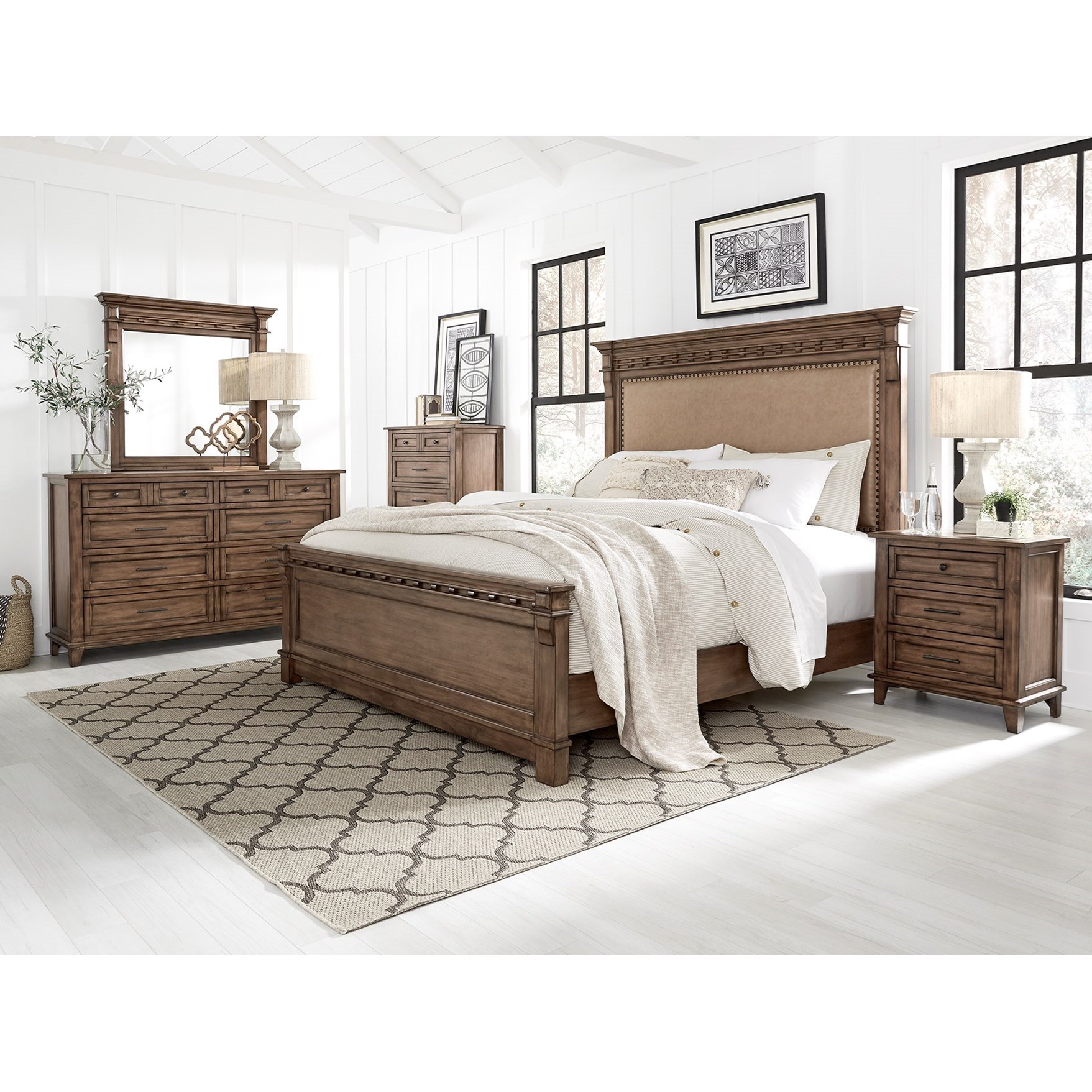 Standard Furniture Aspen Cottage 5 Pc Aspen Brown Bedroom ...