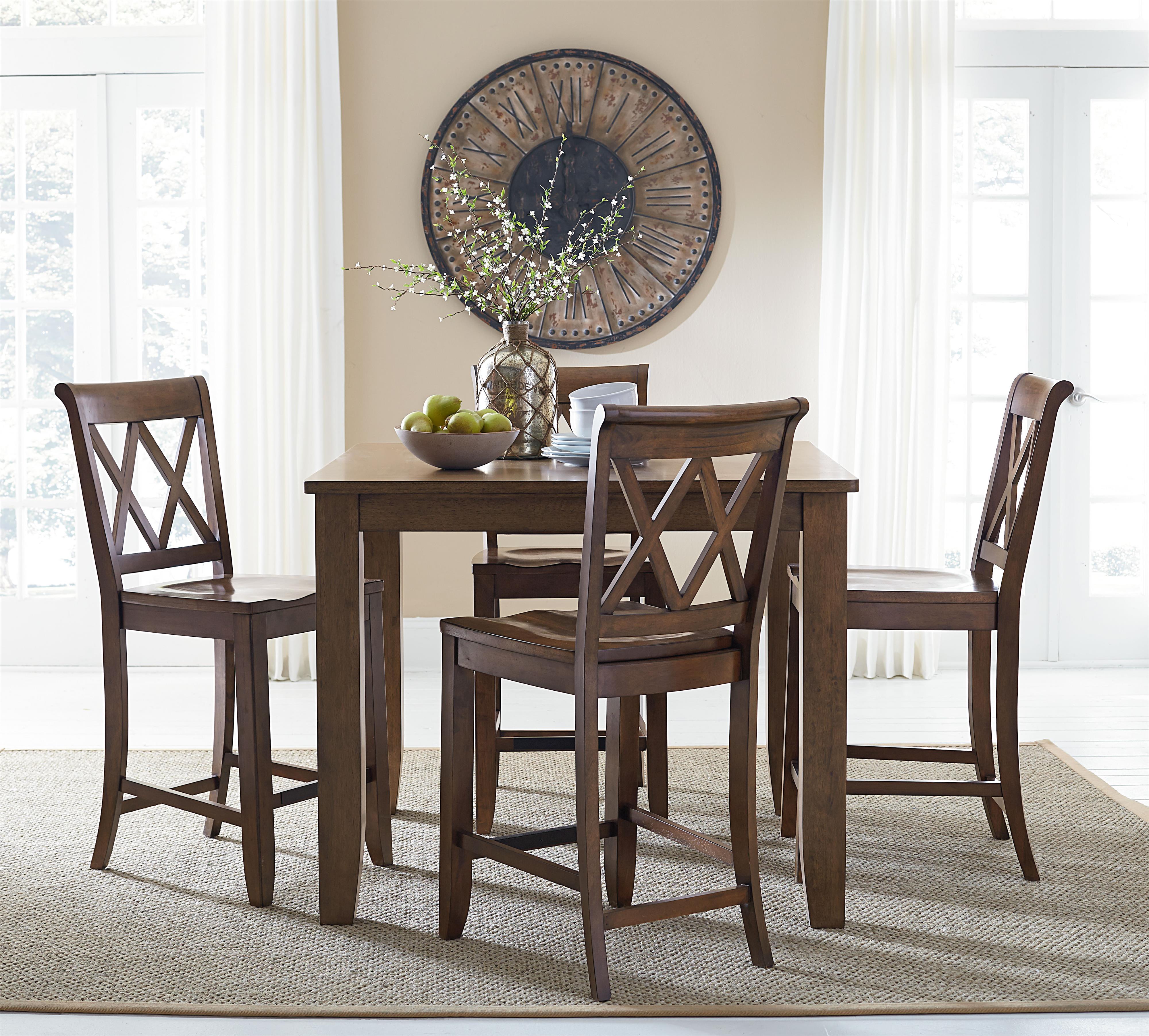Standard Furniture Vintage Counter Height Dining Set with ...