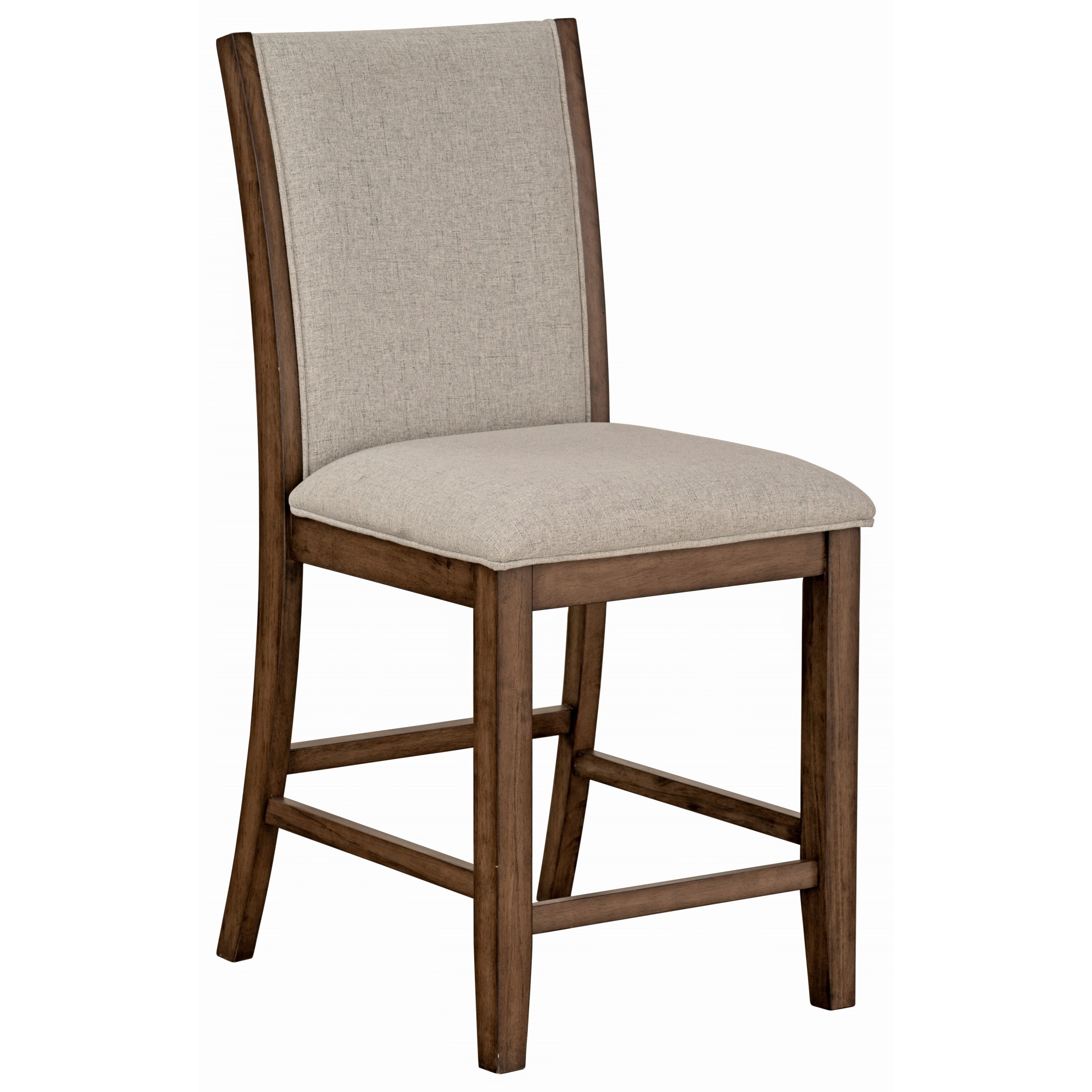 Standard Furniture Zayden Brown Contemporary Counter Height Side Chair With Upholstered Seat Adcock Furniture Dining Side Chairs