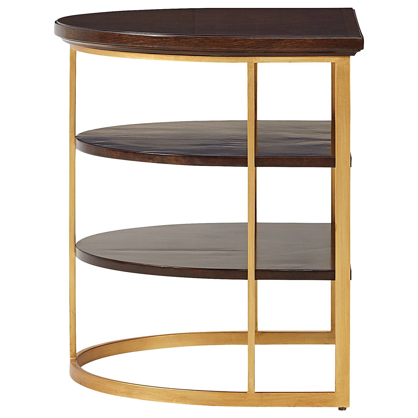 Stanley Furniture Virage 6961508 Demilune End Table Dunk & Bright