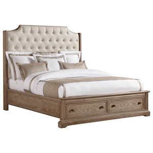 Stanley Furniture Wethersfield Estate King Upholstered Storage Bed