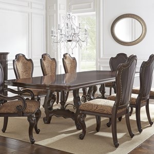 Steve Silver Angelina Double Pedestal Dining Table
