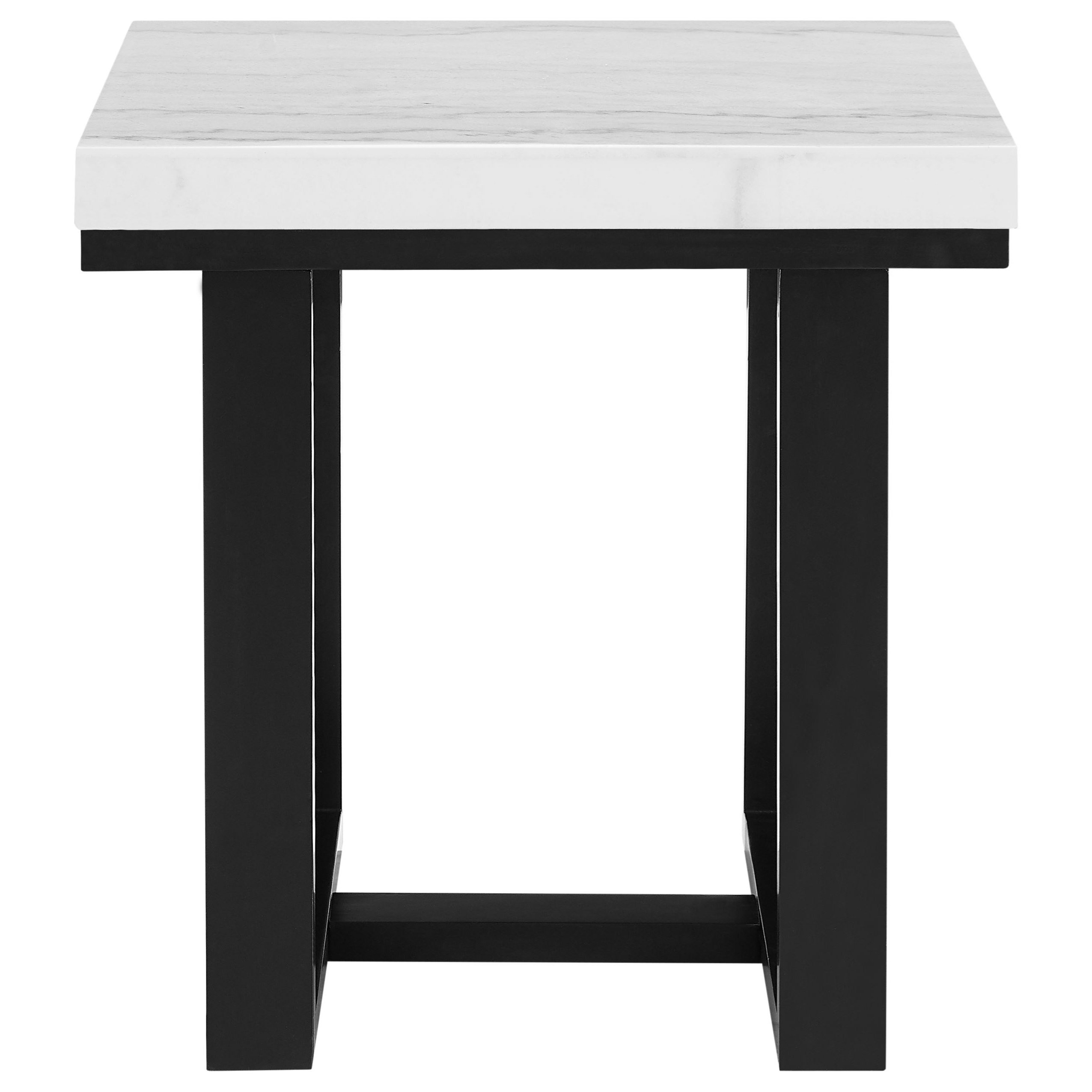 Steve Silver Lucca Transitional End Table with Marble Top Wayside