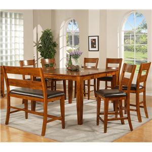 Steve Silver Ava 8 Pc. Counter Table, Stools, Bench