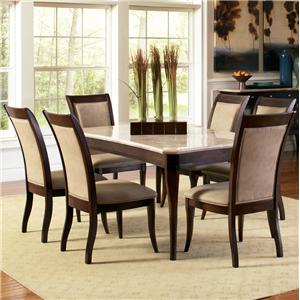 upholstered side chairs dining dining room 7piece rectangular marble table and upholstered side chair dining set steve silver marseille upholstered side chairs dining dining room 7piece rectangular marble table and upholstered side chair dining set steve silver marseille