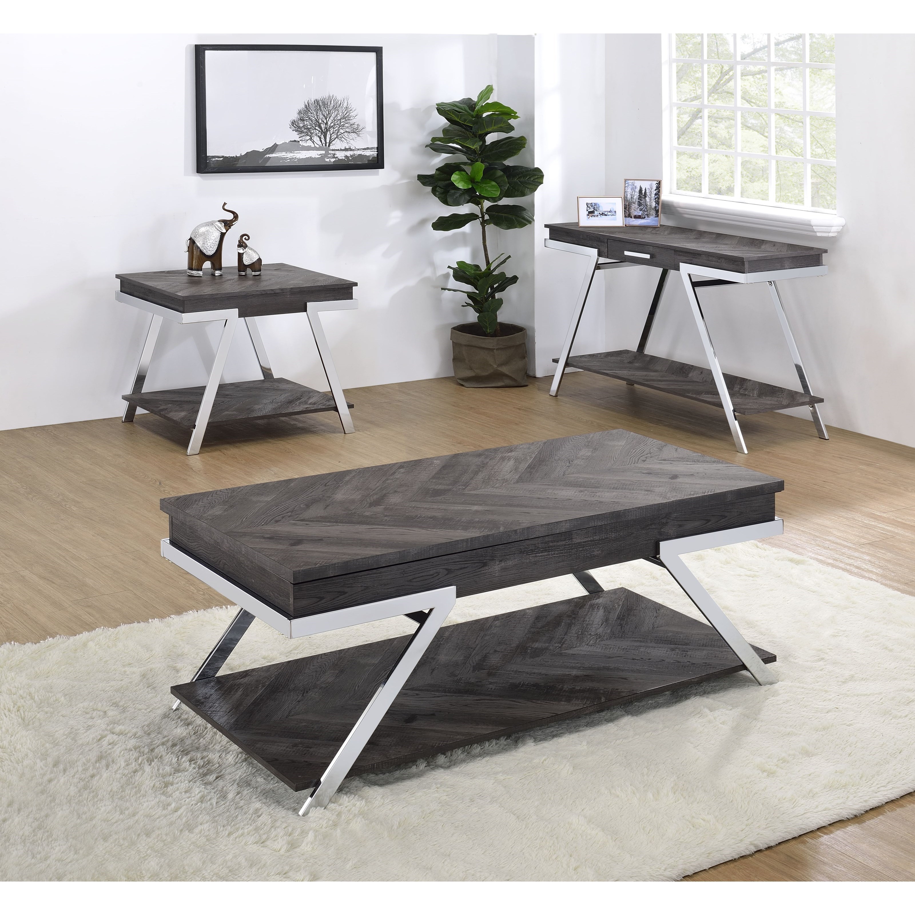 Steve Silver Roma Contemporary Lift Top Cocktail Table Wayside