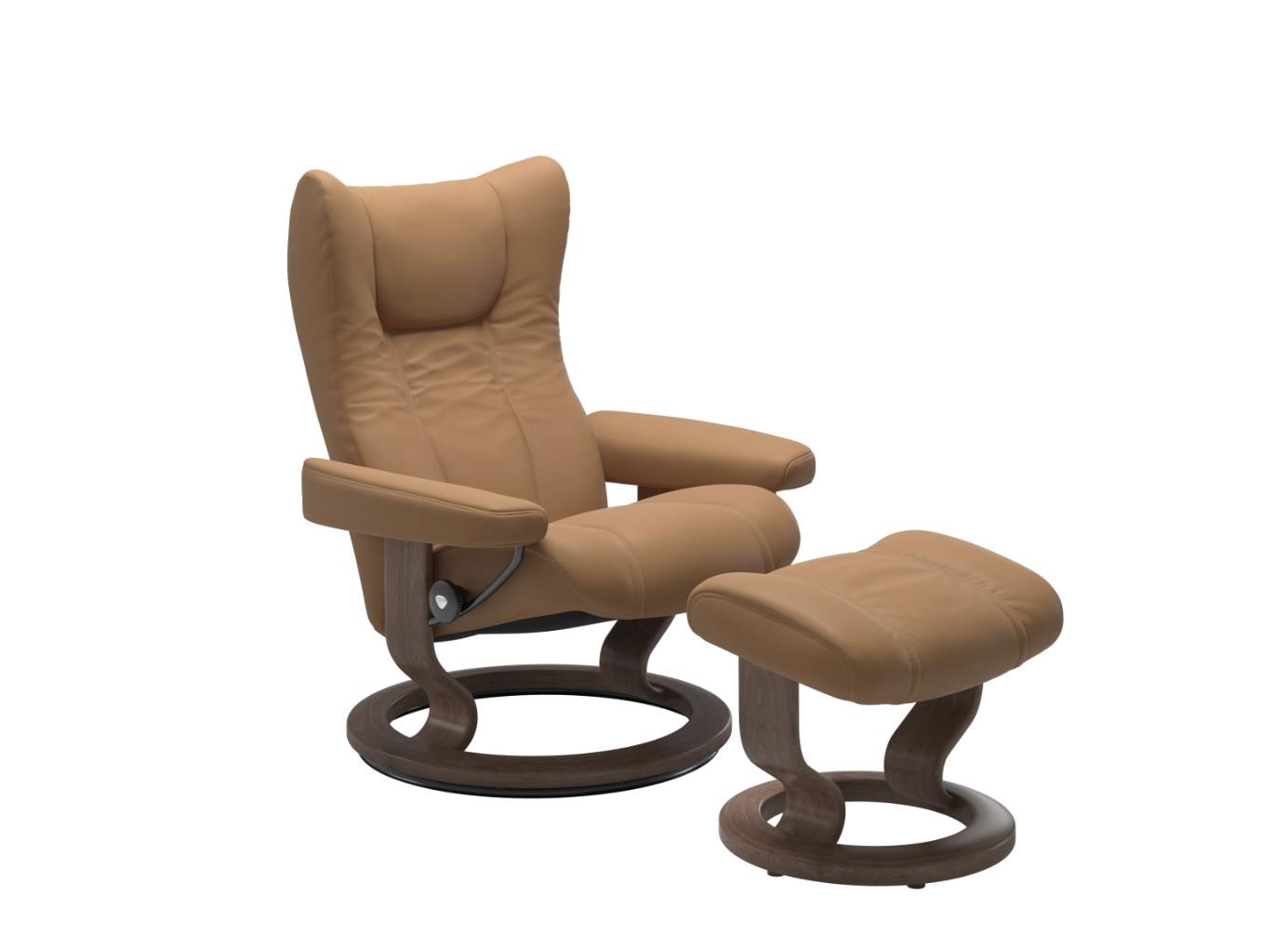 Stressless Wing LRMEK1060015 Wing Chair (L) Malouf Furniture