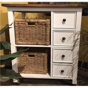 Market Square Mae Mae Kitchen Island W/ Baskets
