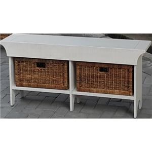 Market Square Maggie Maggie 55" Bench with Baskets