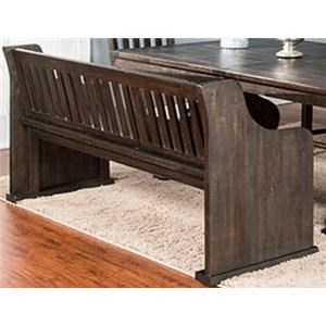 Market Square Saletta Saletta Bench with Back
