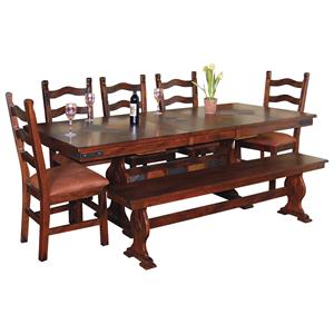 Sunny Designs Santa Fe Rectangular Dining Table and Chair Set