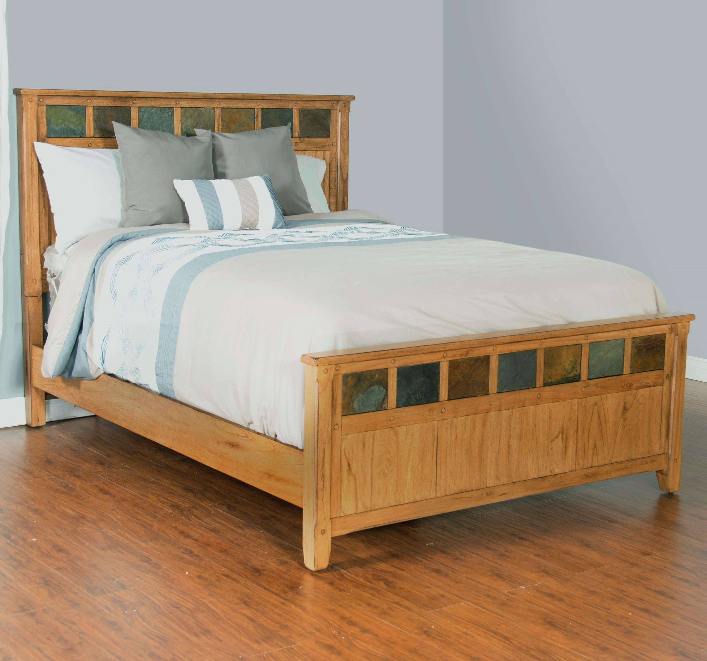 Sunny Designs Sedona Queen Bed with Slate Tiles Fashion Sunny Designs Sedona Queen Bed with Slate Tiles Fashion