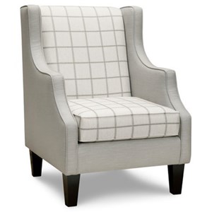 Superstyle 10 Accent Chair With Wing Back Jordan S Home Furnishings Upholstered Chairs