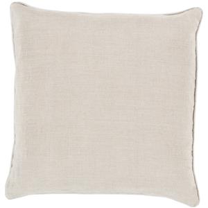 Surya Pillows 18" x 18" Linen Piped Pillow