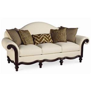 Thomasville Dubois Furniture Waco Temple Killeen Texas Camel Back Sofa With Wood Base