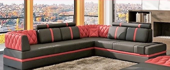 Anic Furniture S175 3 Piece Sectional W Raf Chaise Ottoman 3 Piece Sectional W Raf Chaise Ottoman