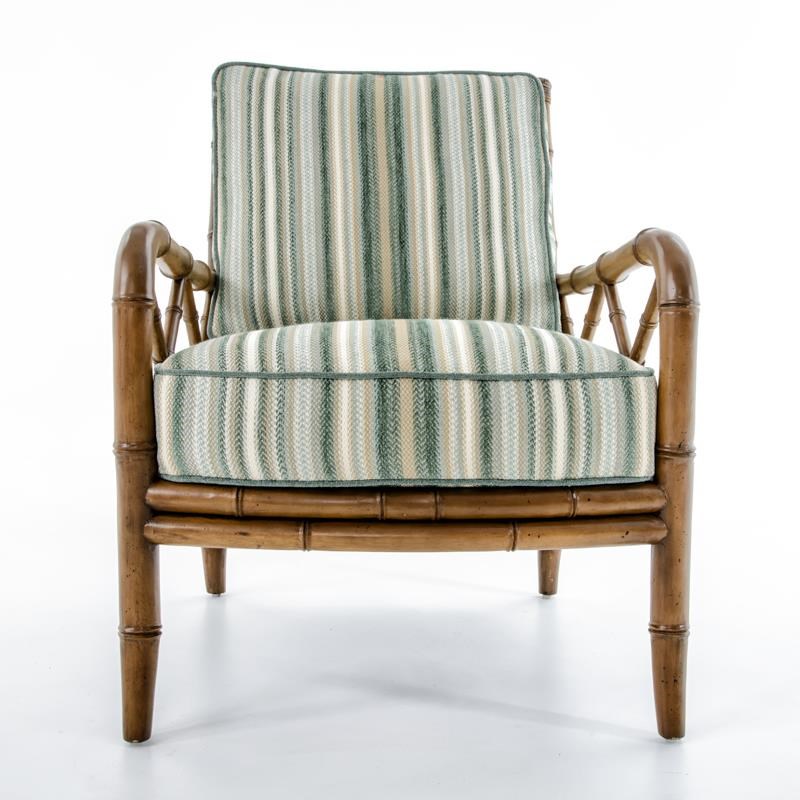 Tommy Bahama Home Ivory Key 157611 Heydon Chair with Bamboo Style Frame Baer's Furniture