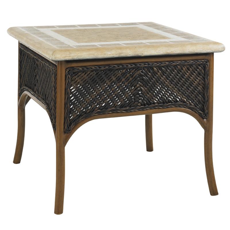 Tommy Bahama Outdoor Living Island Estate Lanai Accent Table Tommy Bahama Outdoor Living Island Estate Lanai Accent Table With Weatherstone Top Howell Furniture End Tables
