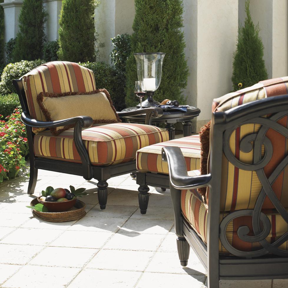 Tommy Bahama Outdoor Living Kingstown Sedona 2 Lounge Chairs And Ottoman Set With End Table Baer S Furniture Outdoor Conversation Sets Outdoor Chat Sets