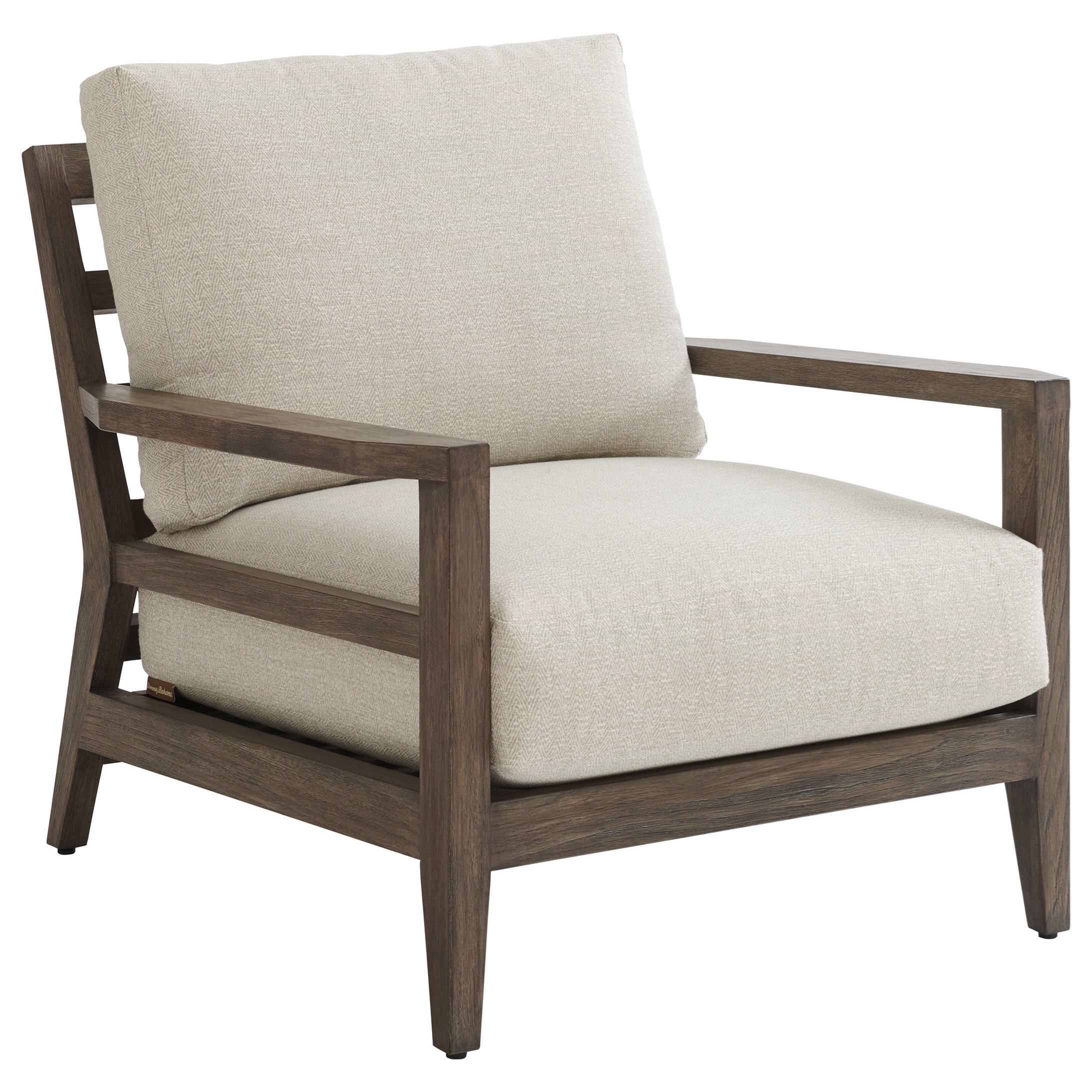 Tommy Bahama Outdoor Living La Jolla Contemporary Outdoor Teak Wood Lounge Chair With Cushions Story Lee Furniture Outdoor Upholstered Chairs