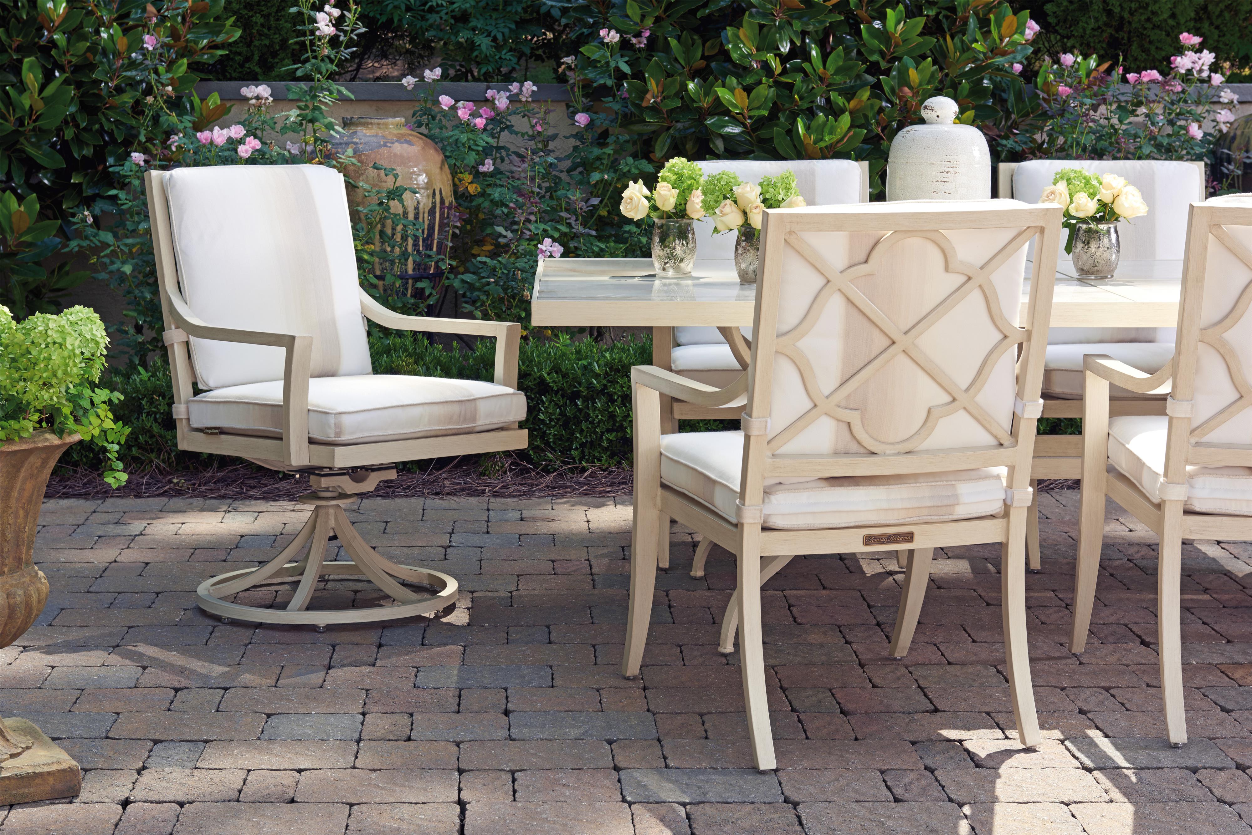 Tommy Bahama Outdoor Living Misty Garden Seven Piece Outdoor Dining Set