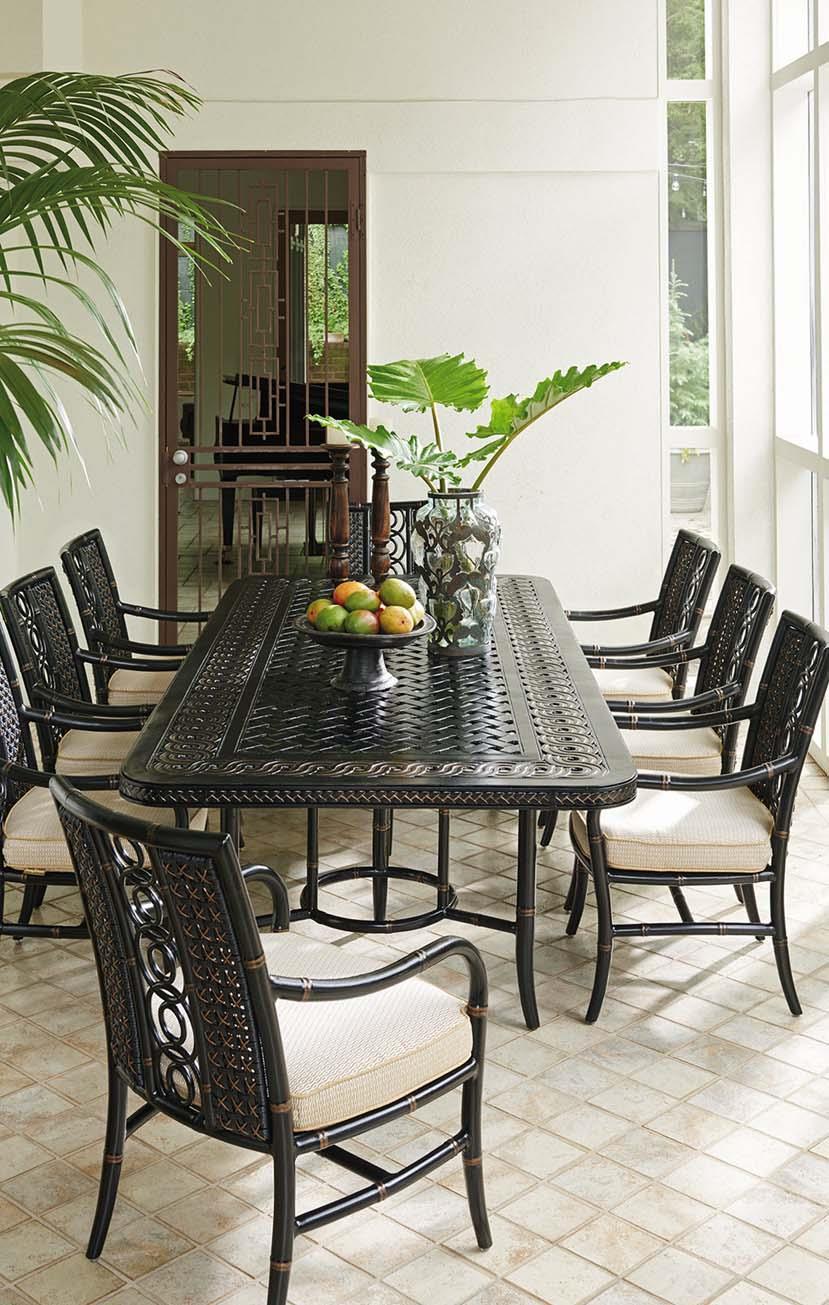 Tommy Bahama Outdoor Living Marimba Nine Piece Outdoor ...