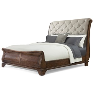 Trisha Yearwood Home Collection by Klaussner Trisha Yearwood Home Dottie Queen Upholstered Sleigh Bed
