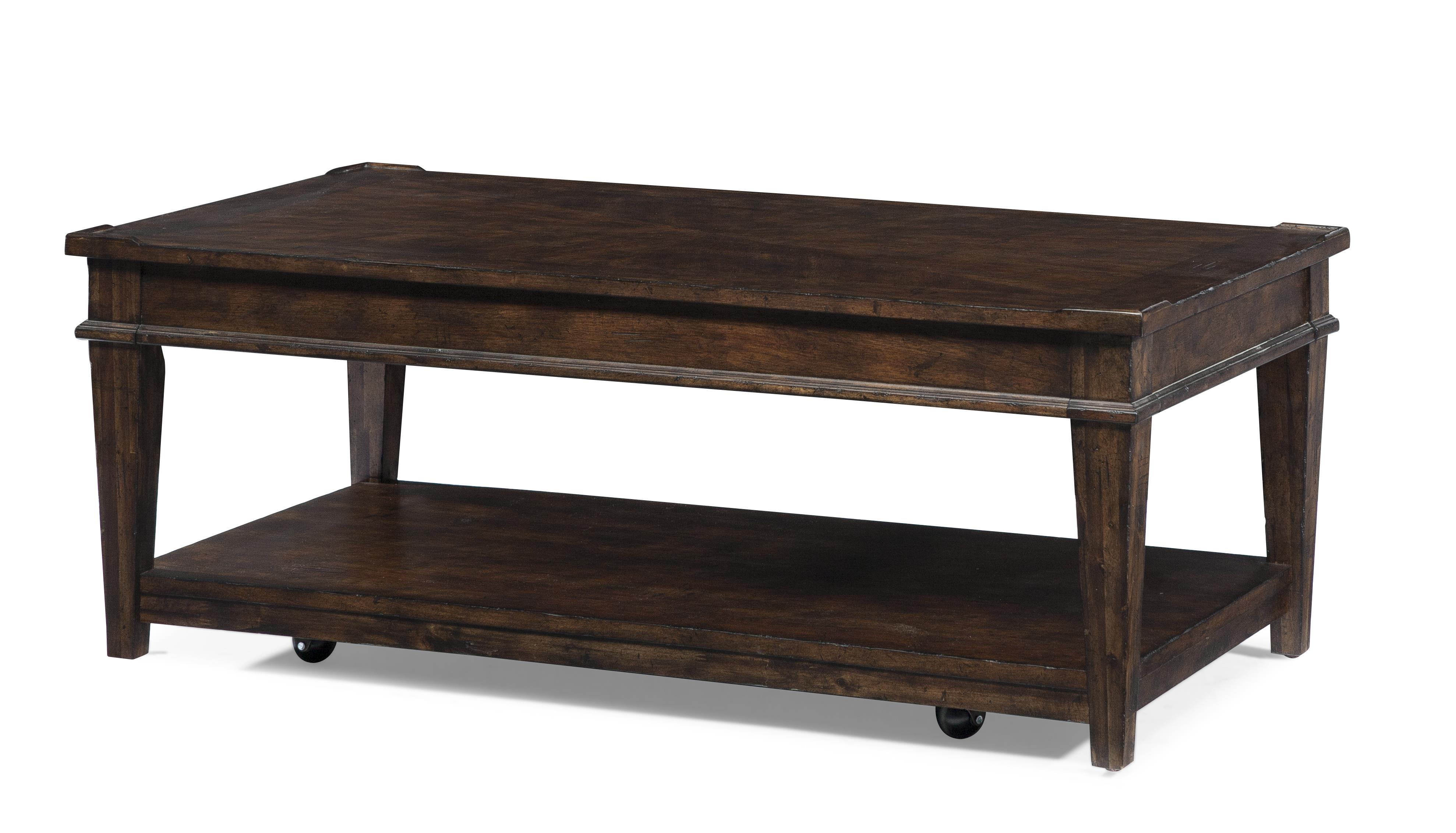 Trisha Yearwood Home Trisha Yearwood Home Cocktail Table With Shelf Belfort Furniture Cocktail Coffee Tables