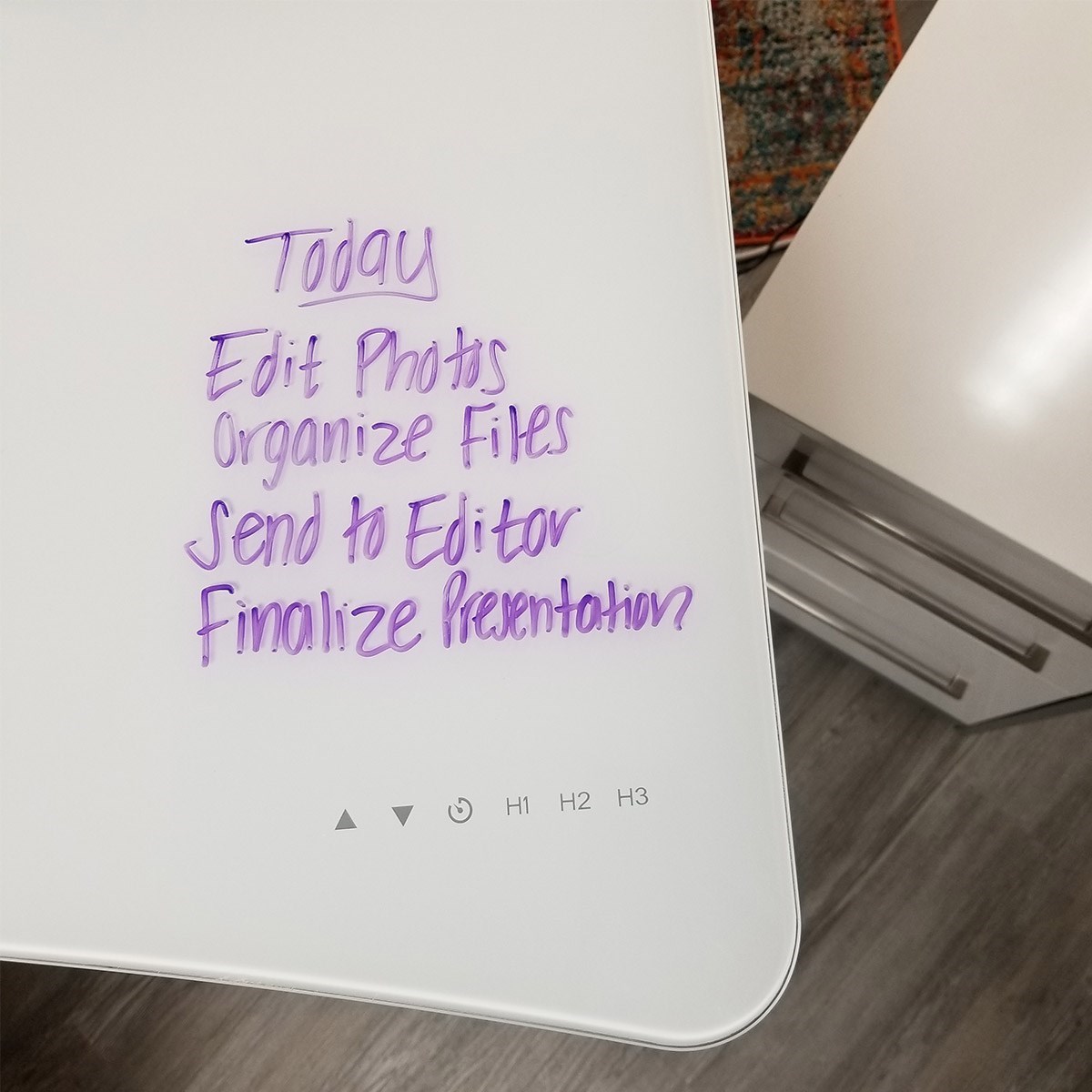 Twin Star Home Ashford Contemporary Adjustable Standing Desk with Gray