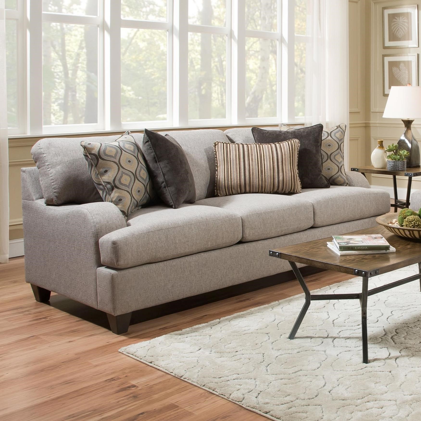 United Furniture Industries 4002 Transitional Sofa Miskelly Transitional Sofa