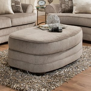 United Furniture Industries 9255BR Oval Ottoman