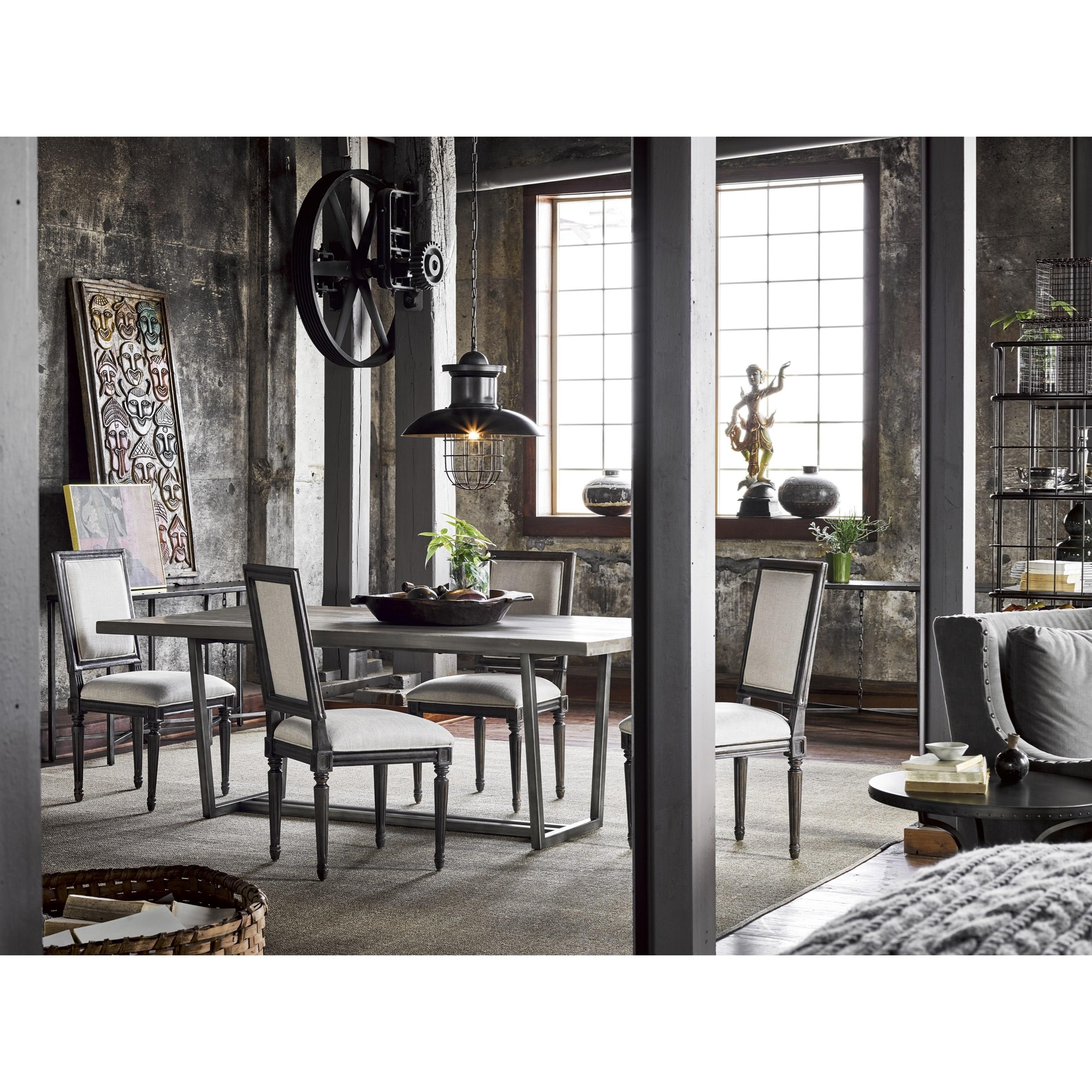 Universal Curated Sedgwick Table with Metal Base Belfort Furniture