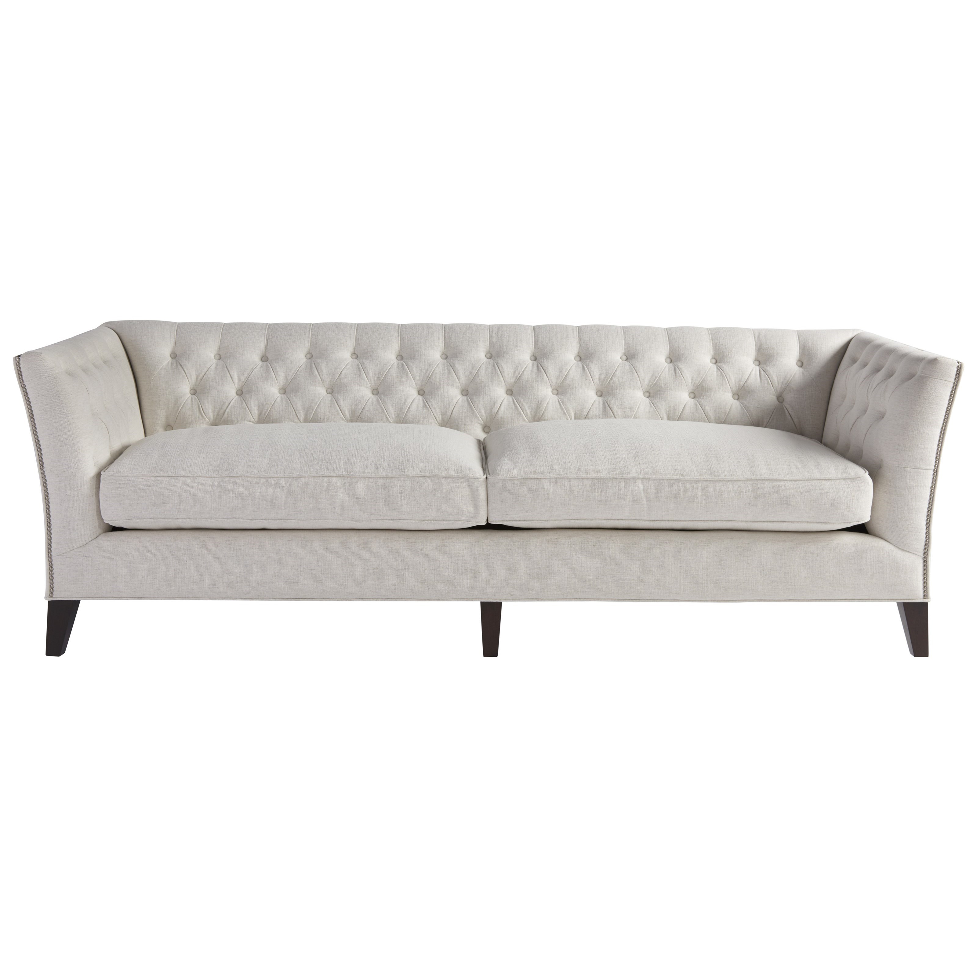 Universal Duncan Transitional Sofa With Tuxedo Arm Mueller
