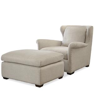 OCONNOR DESIGNS Haven Transitional Chair and Ottoman Set
