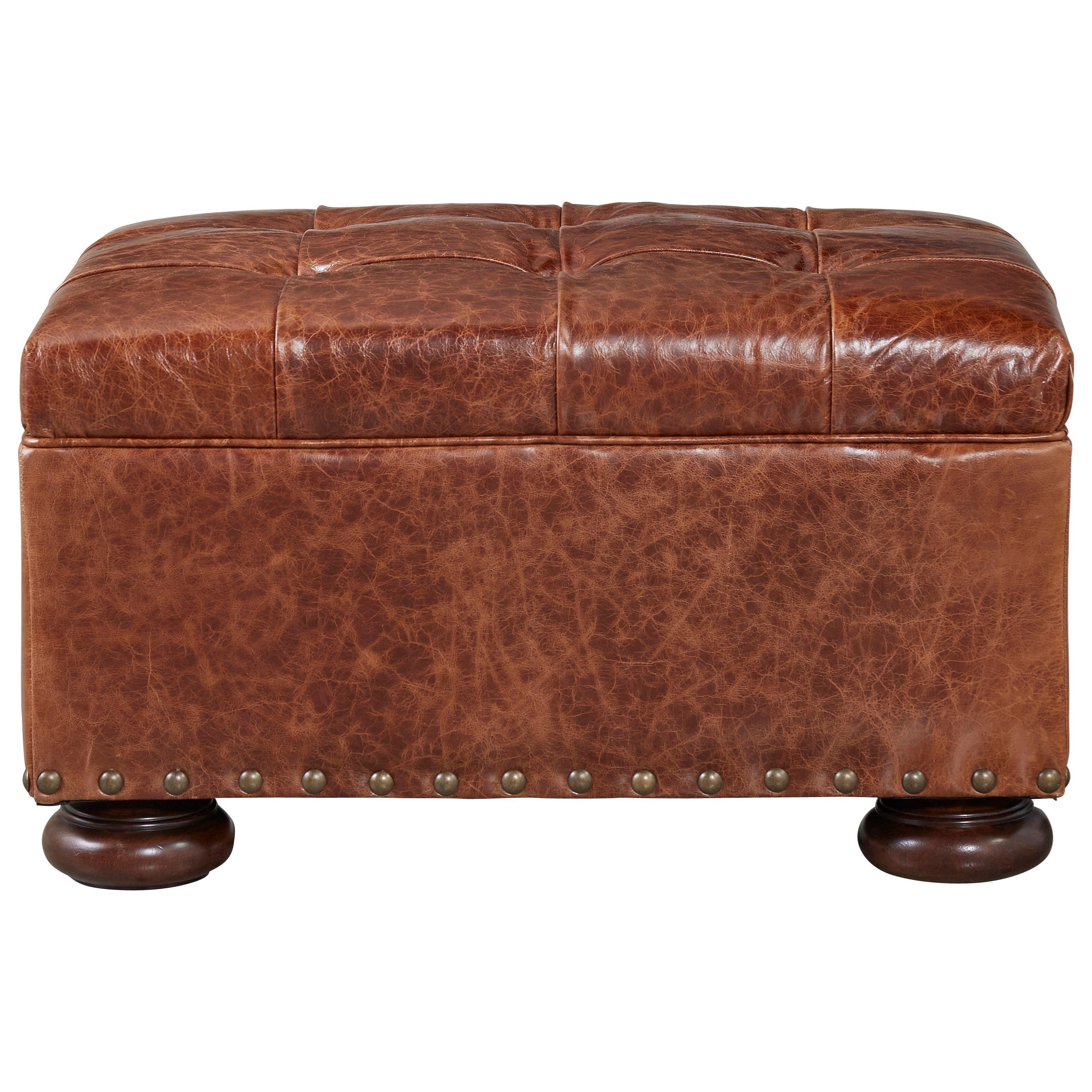 Universal Maxwell Traditional Ottoman with Stacked Bun Feet Reeds