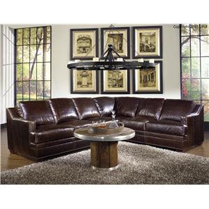 Usa Premium Leather Dream Home Furniture Ming Kennesaw Sectional Sofa In 100 Leather Upholstery