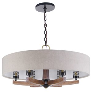 Uttermost Lighting Fixtures Chandeliers 21331 Woodall 6 Light Drum Chandelier O Dunk O Bright Furniture Pendant Lights Chandeliers