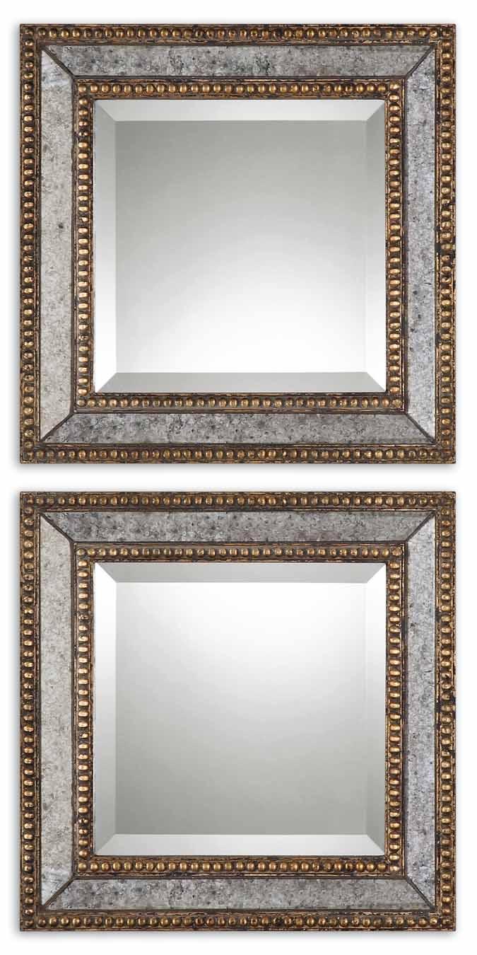 Mirrors Norlina Squares Set of 2 Becker Furniture World Wall Mirrors