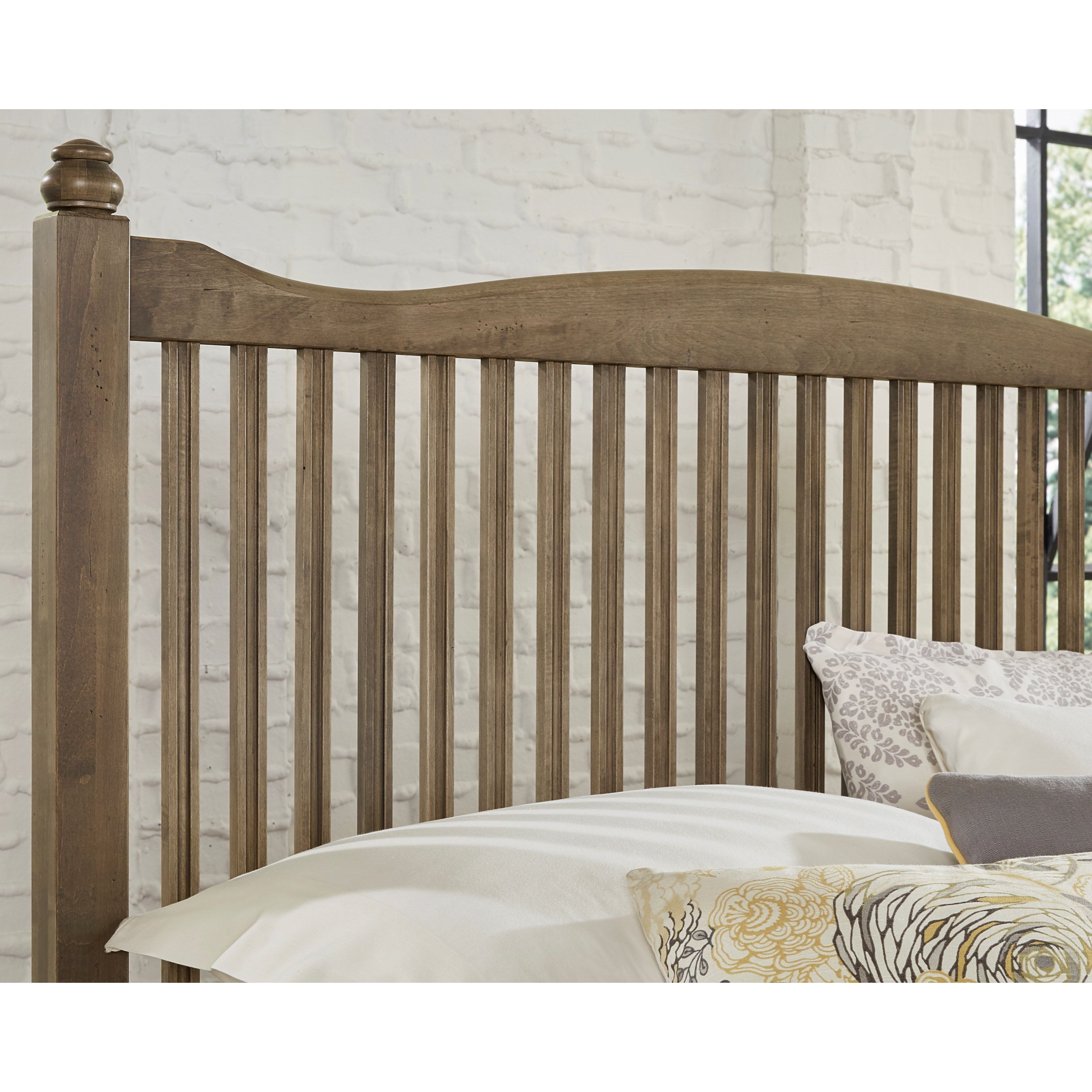 Vaughan Bassett American Maple Solid Wood Twin Slat Headboard Value