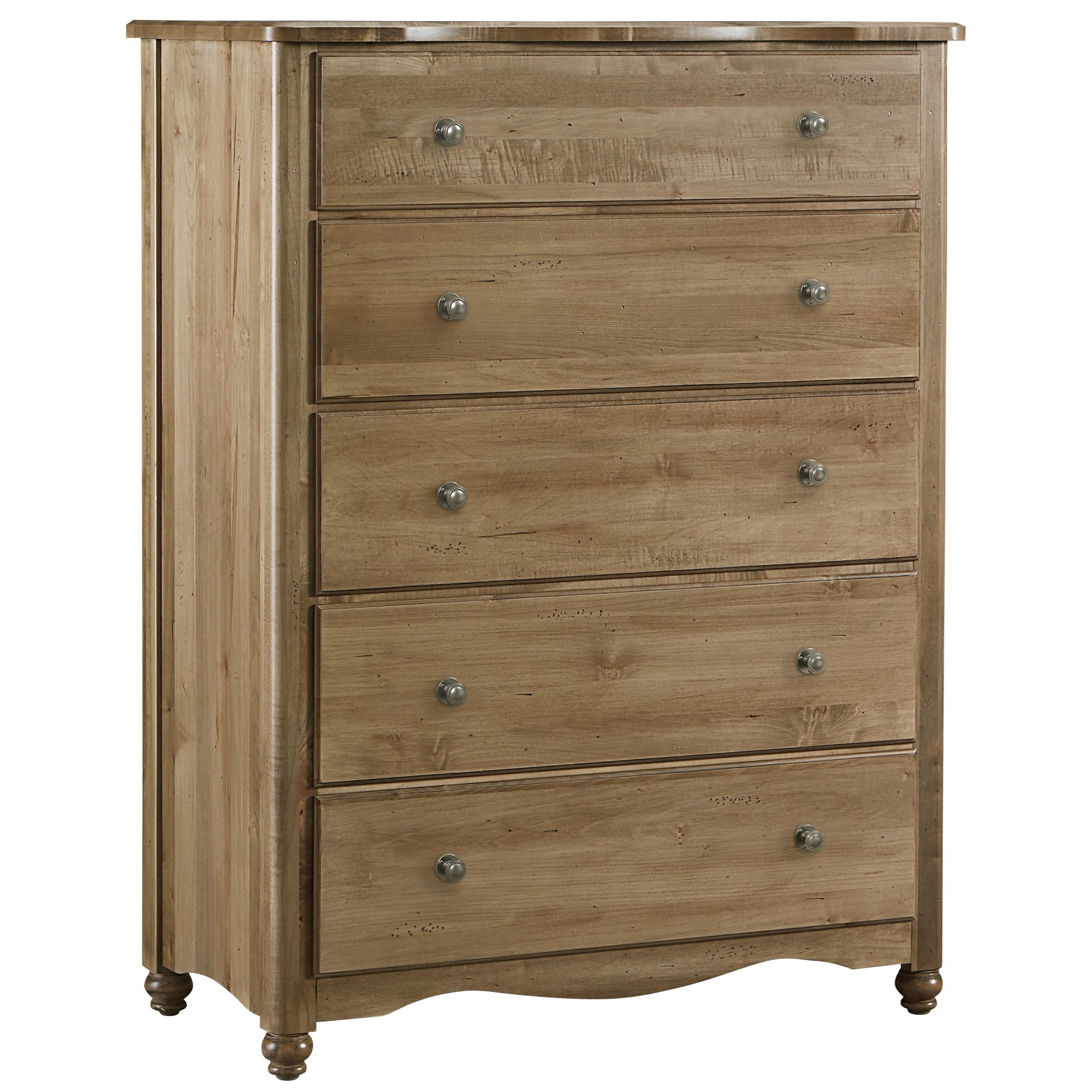 Vaughan Bett American Maple 402 115 Solid Wood 5 Drawer Chest 5 Drawer Chest