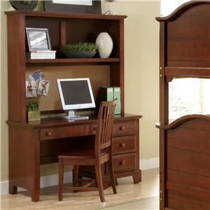 Vaughan Bassett Hamilton/Franklin Computer Desk & Hutch
