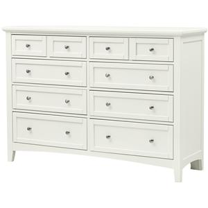 Vaughan Bassett Bonanza Triple Dresser - 8 Drawers