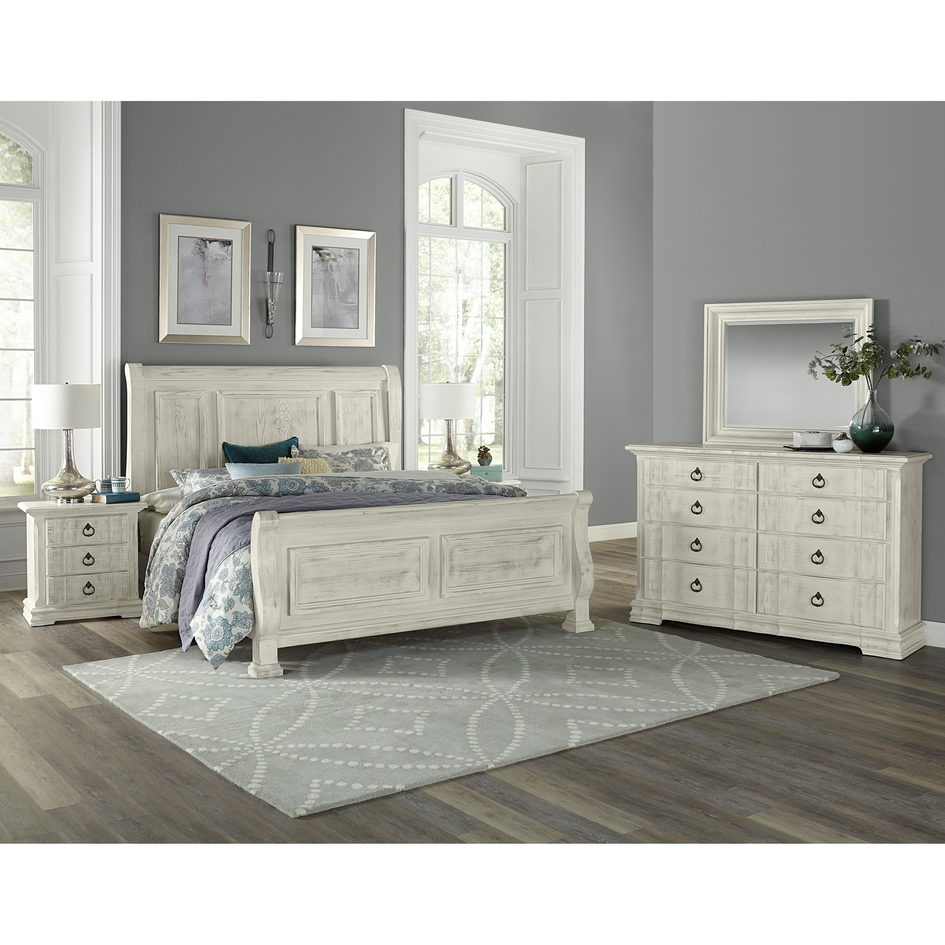 Vaughan Bassett Rustic Hills Queen Bedroom Group Value City