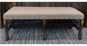 Vintage Accents Linen Bench in Rodeo