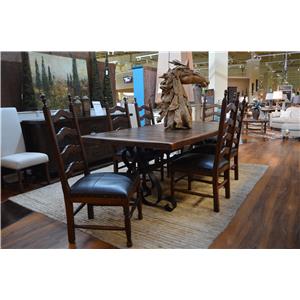 Vintage Daniels Iron Base Dining Table