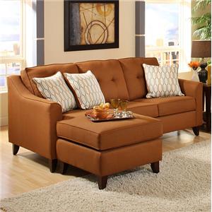 Washington Furniture 4740 Transitional Stationary Sofa