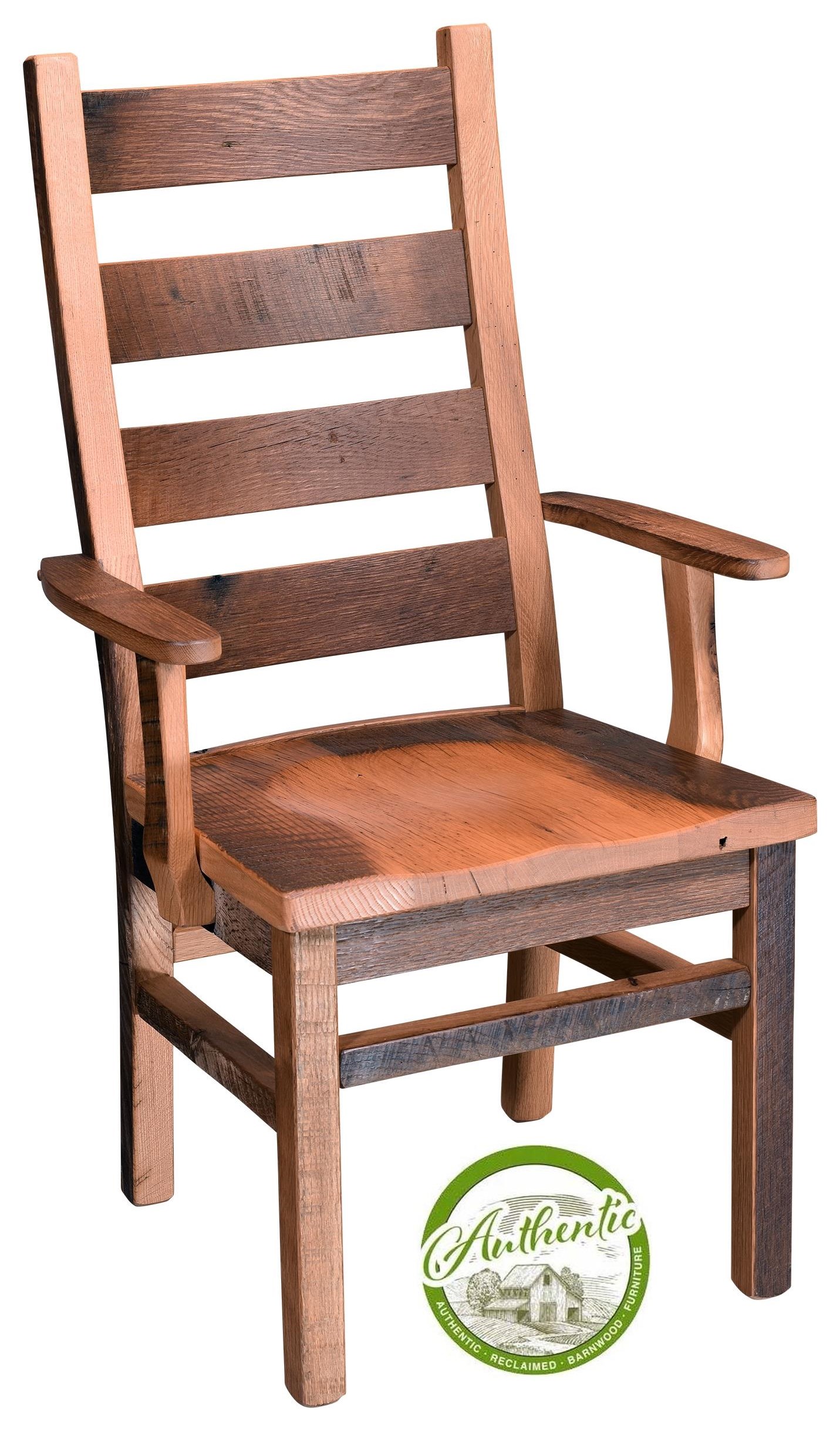 Wayside Custom Furniture Grove Reclaimed Barnwood Arm ...