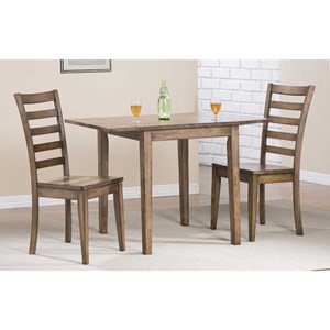 Winners Only Carmel Dining Set with Ladderback Chairs