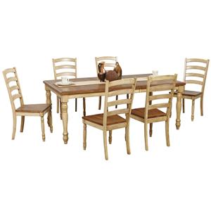 Winners Only Quails Run 7 Piece Dining Table and Chair Set