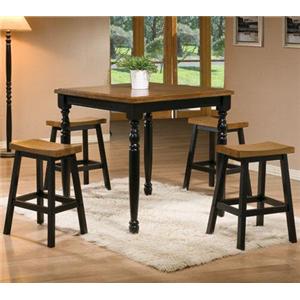 Winners Only Quails Run 5 Piece Tall Table and Barstool Set